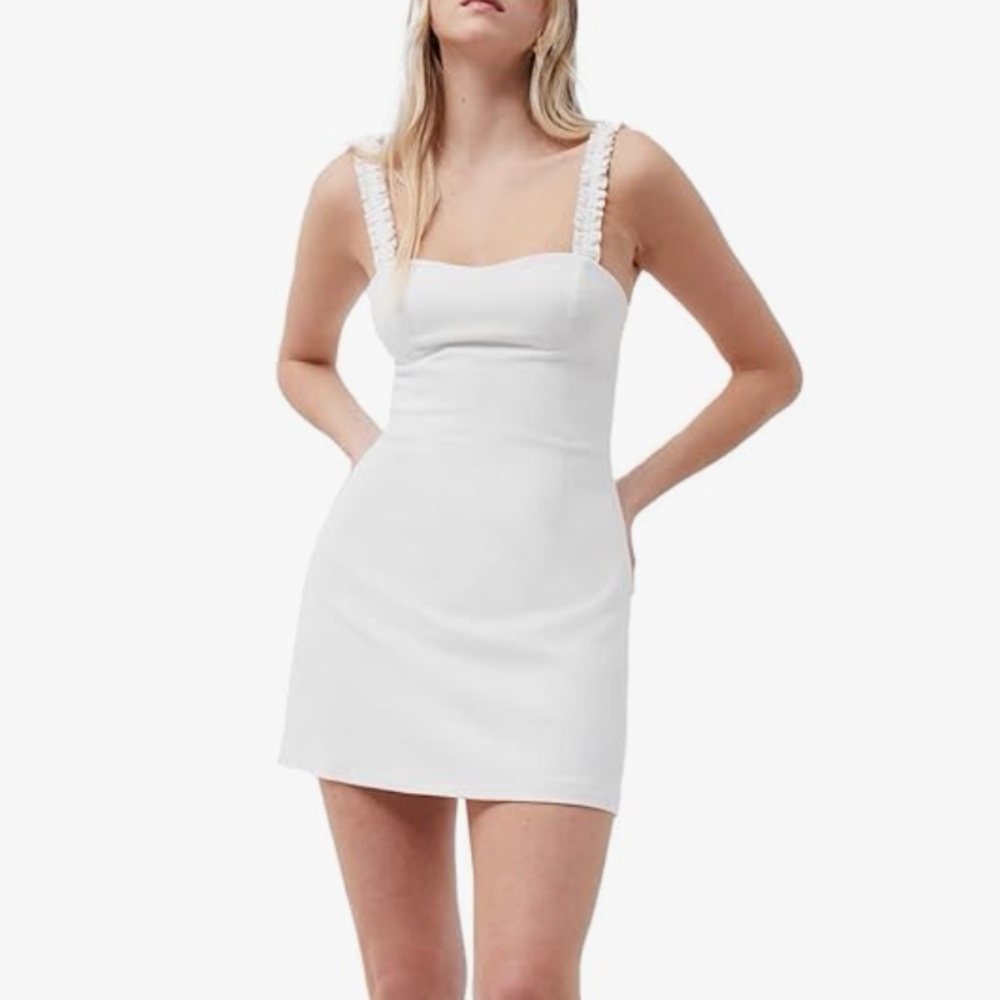 NWT French Connection Whisper Ruffle Sweetheart Dress